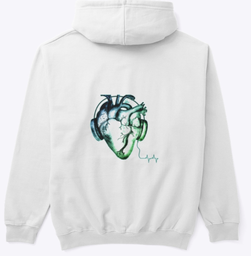 Heartbeat Hoodie _ GrnBlu