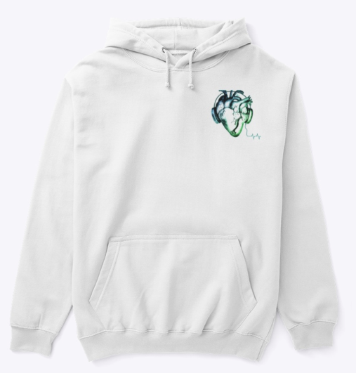 Heartbeat Hoodie _ GrnBlu