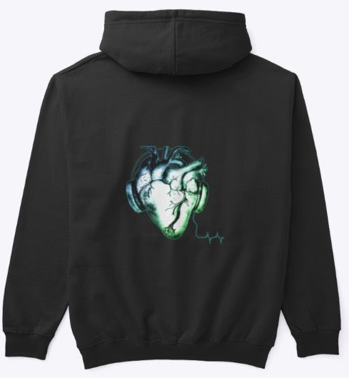 Heartbeat Hoodie _ GrnBlu